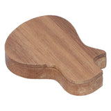 Guitar Pick Box Holder Collector with 3Pcs Wooden Picks Musical Instrument Accessory