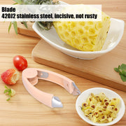 Kitchen Fruit Corer Huller MultiPurpose Portable Stainless Steel Core Seed Stem Remover Tool Pink