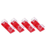 20Pcs Wire Clamp Self adhesive Line Cable Clip Buckle Fastener Desktop Organizer(Transparent ) In Australia - Darrahopens