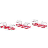 20Pcs Wire Clamp Self adhesive Line Cable Clip Buckle Fastener Desktop Organizer(Transparent )