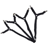 Bed Sheet Clip Lengthened Non Slip Multifunctional Adjustable Bed Sheet Holder for Home HouseholdBlack