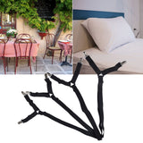 Bed Sheet Clip Lengthened Non Slip Multifunctional Adjustable Bed Sheet Holder for Home HouseholdBlack