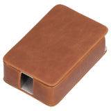 Cigarette Case Magnet Cigarette Box 20 Capacity Pressure Resistant PU Cigarette Case for MenApricot