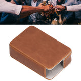 Cigarette Case Magnet Cigarette Box 20 Capacity Pressure Resistant PU Cigarette Case for MenApricot