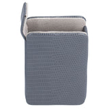 Cigarette Case Magnet Cigarette Box 20 Capacity Pressure Resistant PU Cigarette Case for MenGray
