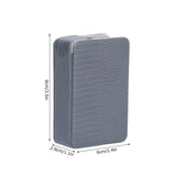 Cigarette Case Magnet Cigarette Box 20 Capacity Pressure Resistant PU Cigarette Case for MenGray