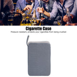 Cigarette Case Magnet Cigarette Box 20 Capacity Pressure Resistant PU Cigarette Case for MenGray