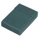 PU Cigarette Case Magnetic Cigarette Box Waterproof and Holds for 20 Cigarettes Lizard Pattern for MenGreen