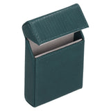 PU Cigarette Case Magnetic Cigarette Box Waterproof and Holds for 20 Cigarettes Lizard Pattern for MenGreen