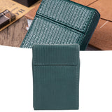 PU Cigarette Case Magnetic Cigarette Box Waterproof and Holds for 20 Cigarettes Lizard Pattern for MenGreen