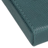 PU Cigarette Case Magnetic Cigarette Box Waterproof and Holds for 20 Cigarettes Lizard Pattern for MenGreen
