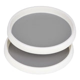 Cabinet Turntable Organizer Antislip Rotatable Storage Tray Multifunctional Rotating Spice Rack for Kitchen 2PCS Small Size In Australia - Darrahopens