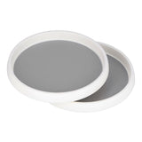 Cabinet Turntable Organizer Antislip Rotatable Storage Tray Multifunctional Rotating Spice Rack for Kitchen 2PCS Small Size