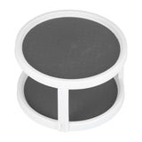 Cabinet Turntable Organizer Antislip Rotatable Storage Tray Multifunctional Rotating Spice Rack for Kitchen Single Double Layer Small Size