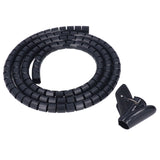 Spiral Cable Wrap Organizer Dia 20mm/0.79in Wire Winding Tube Cord Management System for Home Office TV DVD PC Cable1.5m/4.9ft In Australia - Darrahopens