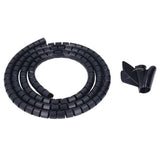 Spiral Cable Wrap Organizer Dia 20mm/0.79in Wire Winding Tube Cord Management System for Home Office TV DVD PC Cable1.5m/4.9ft