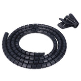 Spiral Cable Wrap Organizer Dia 20mm/0.79in Wire Winding Tube Cord Management System for Home Office TV DVD PC Cable2m/6.6ft