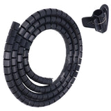 Spiral Cable Wrap Organizer Dia 20mm/0.79in Wire Winding Tube Cord Management System for Home Office TV DVD PC Cable2m/6.6ft