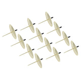 12pcs Candle Plate Iron Material 7x6.5cm/2.8x2.6in Gold Stable Reliable Decorative Wearable Fixing Holder for Party
