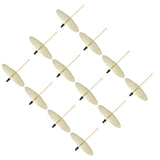 12pcs Candle Plate Iron Material 7x6.5cm/2.8x2.6in Gold Stable Reliable Decorative Wearable Fixing Holder for Party