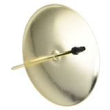 12pcs Candle Plate Iron Material 7x6.5cm/2.8x2.6in Gold Stable Reliable Decorative Wearable Fixing Holder for Party