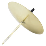 12pcs Candle Plate Iron Material 7x6.5cm/2.8x2.6in Gold Stable Reliable Decorative Wearable Fixing Holder for Party
