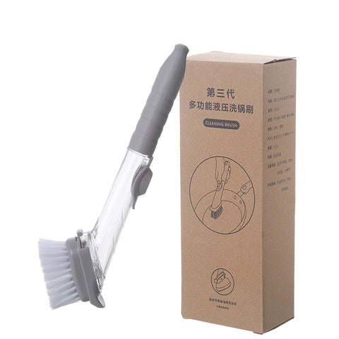 Hydraulic Brush Automatic Adding Liquid Pot Soft Kitchen Brush Kitchen Utensils for Pot Bowl1Pc Handle 1Pc Brush In Australia - Darrahopens