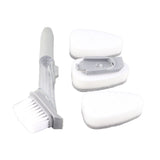 Hydraulic Brush Automatic Adding Liquid Pot Soft Kitchen Brush Kitchen Utensils for Pot Bowl1Pc Handle 1Pc Brush 3Pcs Sponges In Australia - Darrahopens