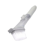 Hydraulic Brush Automatic Adding Liquid Pot Soft Kitchen Brush Kitchen Utensils for Pot Bowl1Pc Handle 1Pc Brush 3Pcs Sponges