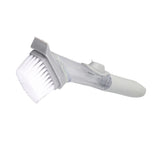 Hydraulic Brush Automatic Adding Liquid Pot Soft Kitchen Brush Kitchen Utensils for Pot Bowl1Pc Handle 1Pc Brush 3Pcs Sponges