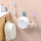 Cute Hooks Wall Mounted 360° Rotating Hook Orderly Storage Strong Stickiness Towel Rack for Bathroom KitchenDuck