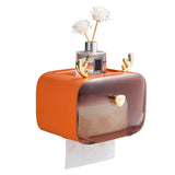Waterproof Toilet Paper Holder Cute Rod Antlers Transparent Window Adjustable Hanging Wall Mounted Tissue Box HolderOrange In Australia - Darrahopens
