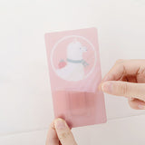 Wall Mounted Mop Clip Strong Adsorption Capacity Waterproof Roller Design Broom Rack for Bathroom Kitchen ToiletSloth