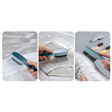 Shoes Brush Multifunctional Flocked Bristles Laundry Brush Cleaning Tool for HouseholdDark Blue