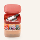 Magnetic Sewing Box PP Polyester Colorful Multifunctional Scandinavian Style Craft Storage Box for Home Pink and Purple In Australia - Darrahopens