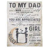 Dad Blanket Father's Day Theme Dual Sides Personalized Wide Application Sofa Throw Blanket for Bedroom Sofa Office 150x120cm / 59.06x47.24in In Australia - Darrahopens