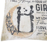 Dad Blanket Father's Day Theme Dual Sides Personalized Wide Application Sofa Throw Blanket for Bedroom Sofa Office 150x120cm / 59.06x47.24in