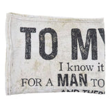 Dad Blanket Father's Day Theme Dual Sides Personalized Wide Application Sofa Throw Blanket for Bedroom Sofa Office 150x200cm / 59.06x78.74in