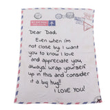 Envelope Blanket Multifunctional Personalized Soft Skin Friendly Polyester Throw Blanket for Father 59.1 X 86.6in In Australia - Darrahopens