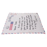 Envelope Blanket Multifunctional Personalized Soft Skin Friendly Polyester Throw Blanket for Father 59.1 X 86.6in In Australia - Darrahopens
