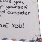 Envelope Blanket Multifunctional Personalized Soft Skin Friendly Polyester Throw Blanket for Father 59.1 X 86.6in