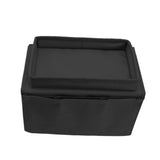 Sofa Tray Folding Arm Storage Holder Table 600D Oxford Cloth Side Pockets for Couch Black