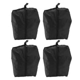 4PCS Travel Shoe Bags Large Capacity Waterproof Black Travel Clothes Storage Bag with Zipper for Home Travelling Gym 43x23CM In Australia - Darrahopens