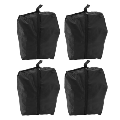4PCS Travel Shoe Bags Large Capacity Waterproof Black Travel Clothes Storage Bag with Zipper for Home Travelling Gym 43x23CM In Australia - Darrahopens