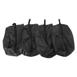 4PCS Travel Shoe Bags Large Capacity Waterproof Black Travel Clothes Storage Bag with Zipper for Home Travelling Gym 43x23CM In Australia - Darrahopens
