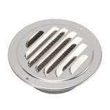Air Ventilation Cover 304 Stainless Steel Round Exhaust Duct Grill Cap for Kitchen and Bathroom 120mm / 4.7in