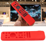 TV Remote Case Silicone Soft Shockproof Washable Protective Cover for RMF TX800 TX900 Red