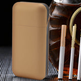 Cigarette Case Height Adjustable Thick Thin Cigarettes Dual Use Lighter Split Cigarette Case Holder Gold