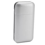 Cigarette Case Height Adjustable Thick Thin Cigarettes Dual Use Lighter Split Cigarette Case Holder Silver