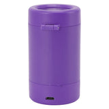 Glow Storage Jar with Grinder LED Waterproof Transparent Glass Seal Jar with 55mm Grinder for Outdoor Purple